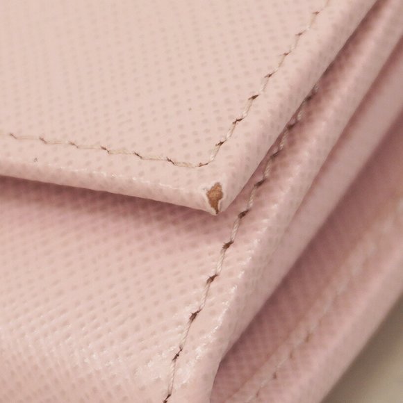 Prada Saffiano Leather Long Wallet, Pink, Women's, P1035694 - Picture 7 of 15